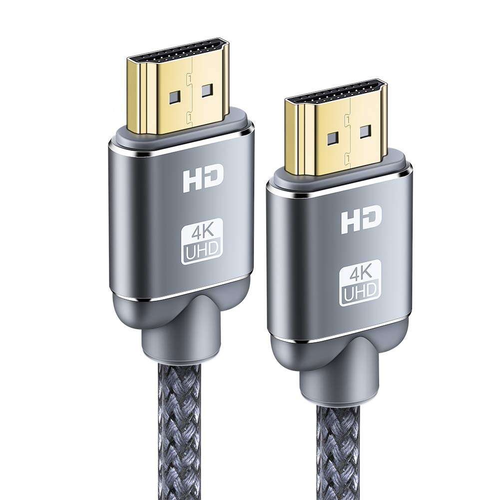 Câble HDMI 4K 2m - Snowkids Câble HDMI 2.0 Haute Vitesse par Ethernet en Nylon Tressé