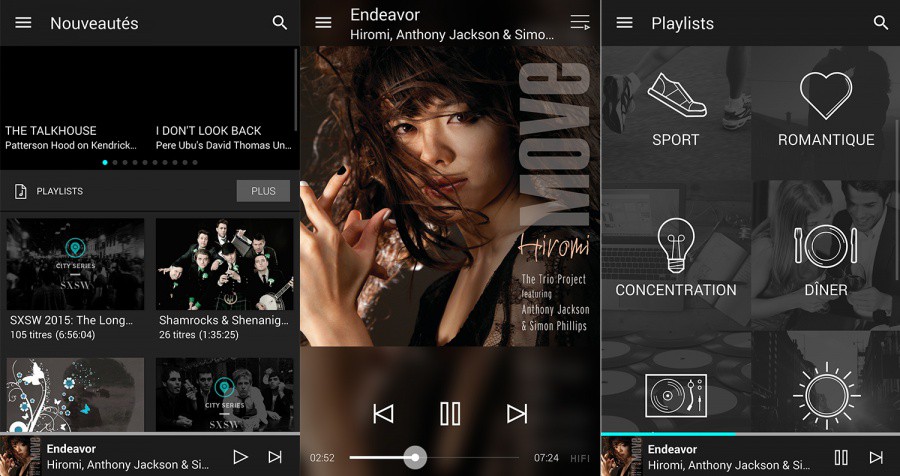 application tidal pour android