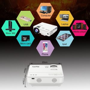test durrée de vie lampe video proj Xuanpad 2400 lumens