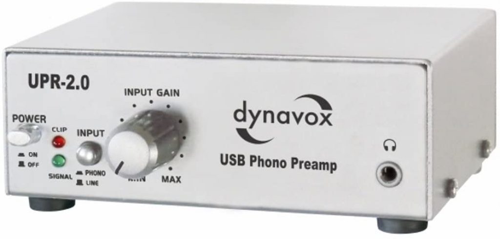 Dynavox UPR-2.0 USB Préamplificateur phono Argent