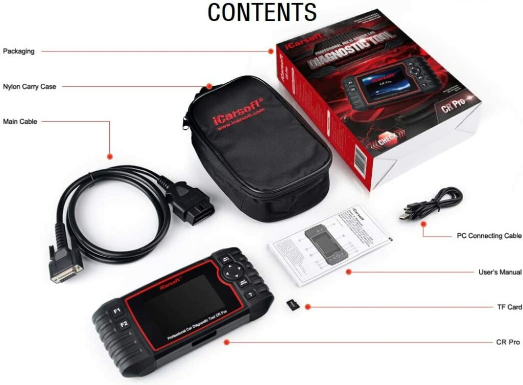 iCarsoft CR Pro Valise de Diagnostic Multi-Marques 