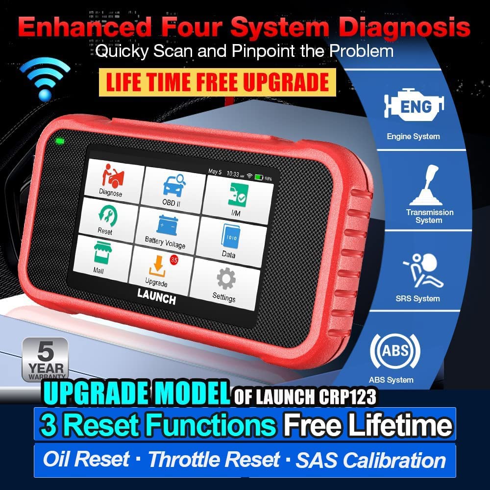 Diagnostic Launch CR3001 Valise Diagnostic Auto Scanner Auto Diagnostic  OBD2 pour Voitures à Essence et à