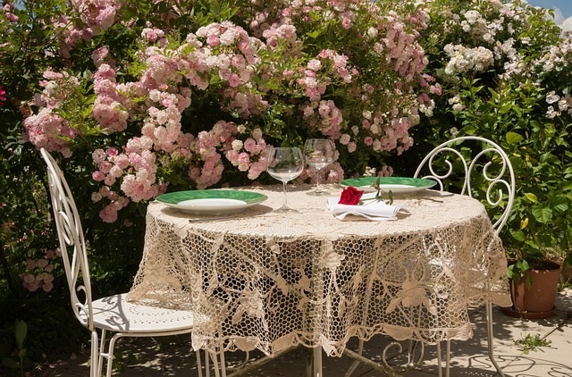 nappes pour tables de jardin extérieures