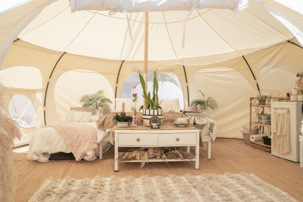 séjour dans un glamping